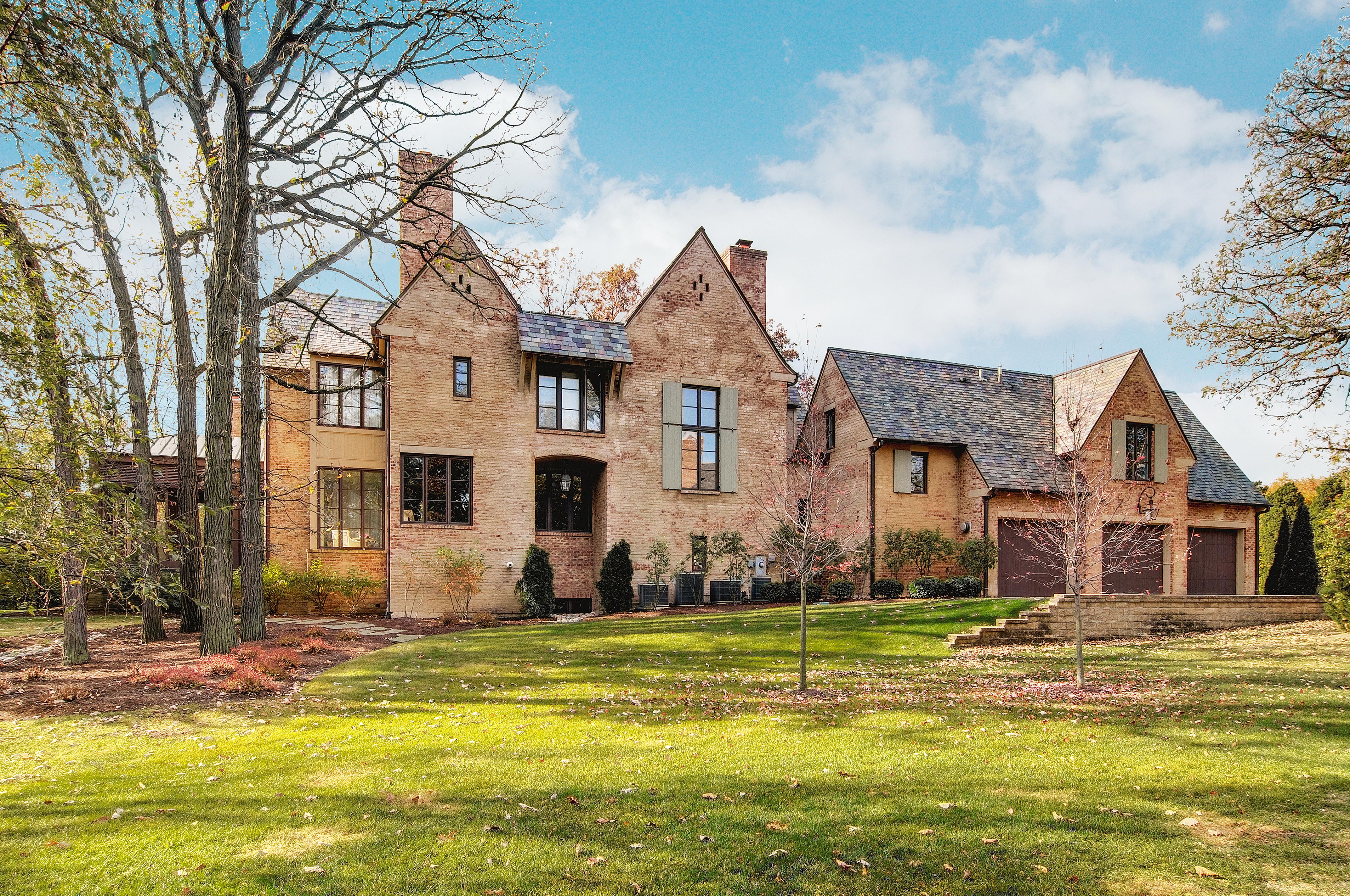 Hinsdale, IL French Country house after adding new sky
