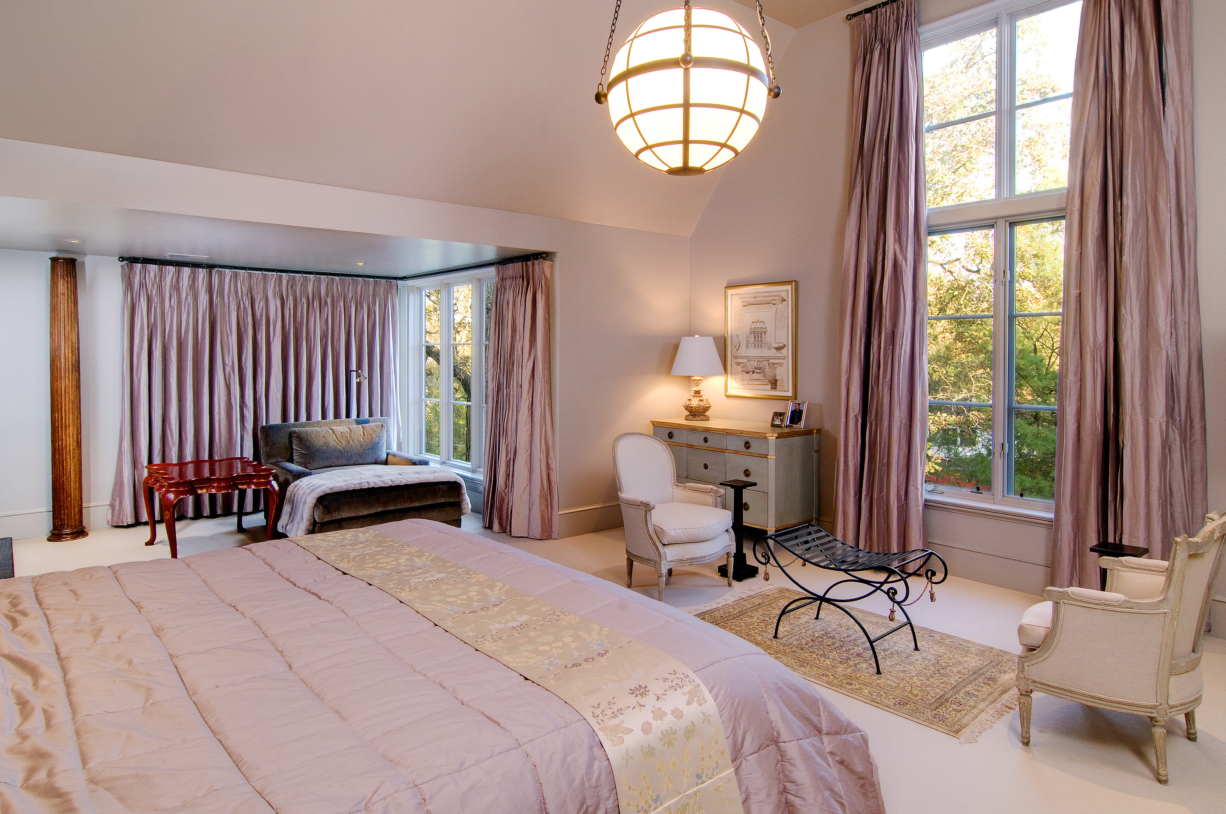 Pink master bedroom